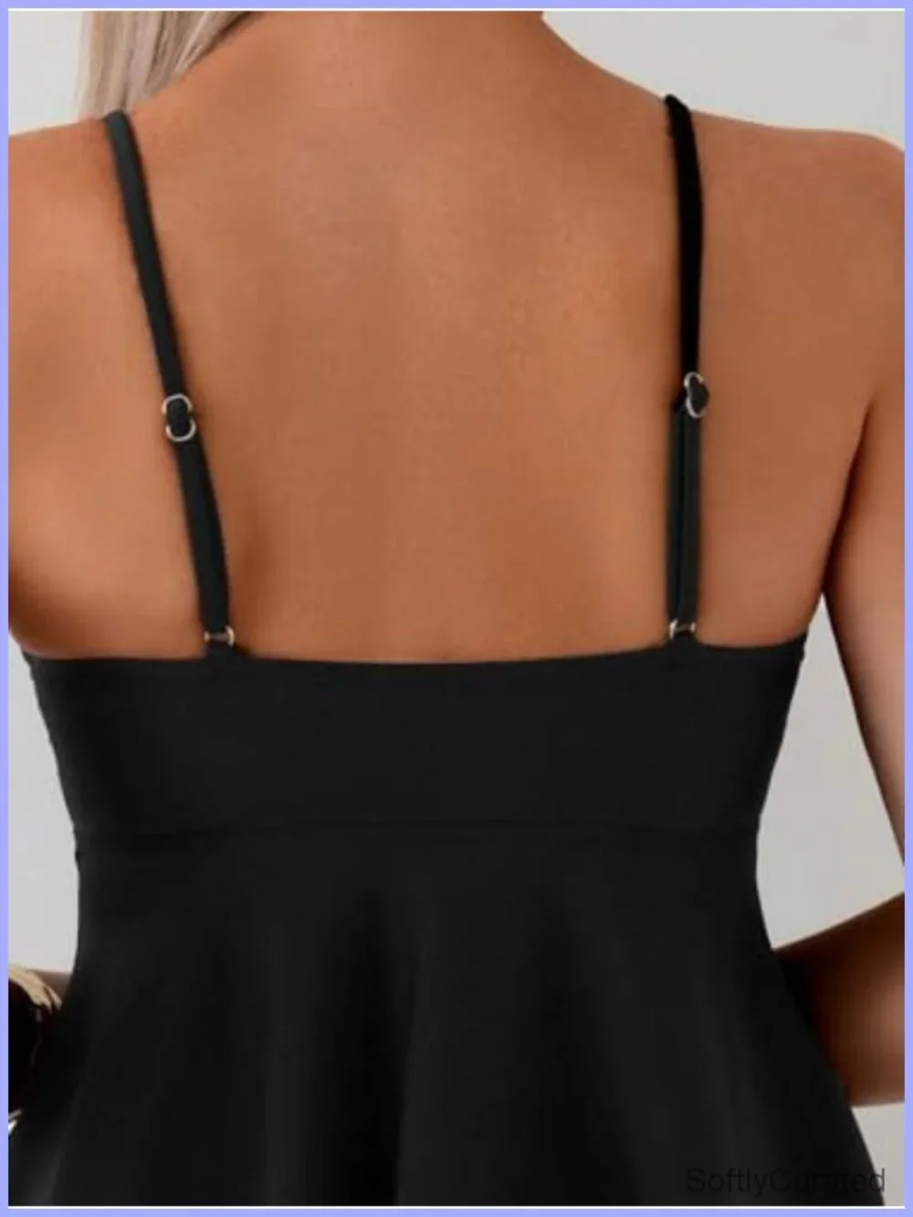 Y2K Cute Tankini Swimsuits Ruffle Flowy High Waisted Two Piece Bathing Suit